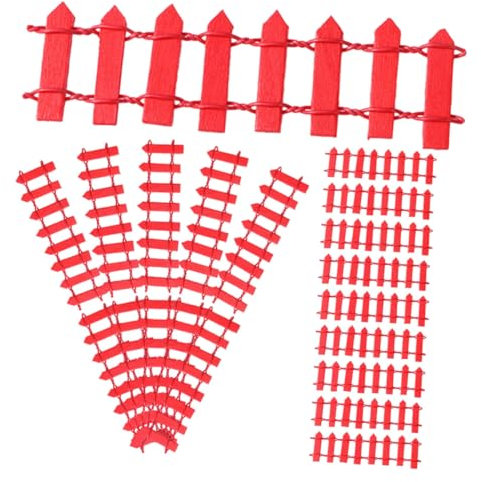 VICASKY 20pièces Clôture Bois Miniature Accessoire De Clôture pour Jardin Décoration Réaliste pour Mini-fermes Et Projets Créatifs