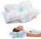 FAIORD Memory Foam Kopfkissen,Ergonomisches Nackenkissen,Stützendes Kissen,Geeignet für Seiten-,Rücken-und Bauchschläfer,Abnehmbare Kissenbezüge (Blau, 54 x 40 cm)