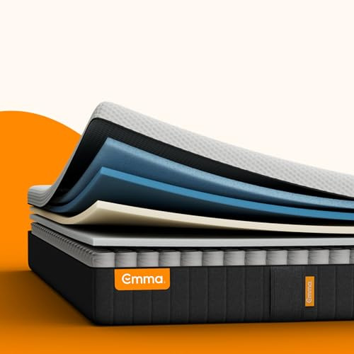 Emma Original Pro Matratze 100x200 cm – 27 cm Hybridmatratze mit 7-Zonen-Taschenfederkern, ThermoSync® Kühltechnologie & Waschbarer Matratzenbezug – atmungsaktive Komfortmatratze