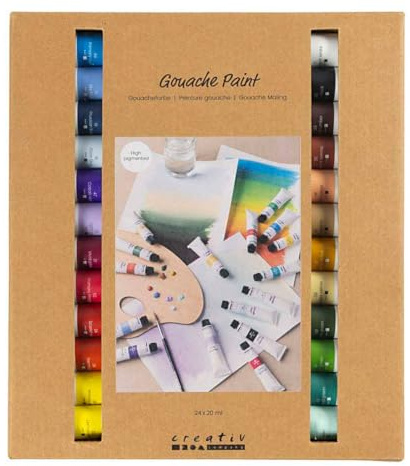 Creativ Company gouache-farbe set 24 farben - kreative farbe für kinder