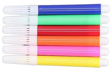 Cryfokt Set di Pennarelli per Vernice Acrilica Luminosi e Uniformi a Base D'acqua per Progetti Artigianali e Artisti Fai-da-te, 6 Pezzi