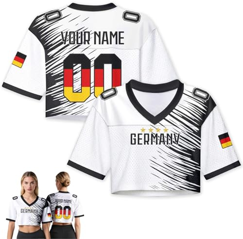Personalised American Football Jersey, American Football Clothing, Jersey for Women Customisable Name Number, Soccer Jersey Y2Kshort, Personalised Gifts for Football Fans
