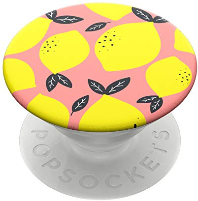 Popsockets PopGrip - Soporte y Agarre para Teléfonos Móviles y Tabletas con un Top Intercambiable - Lemon Drop