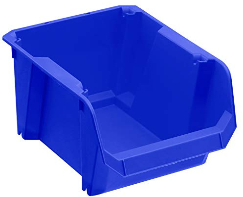 Stanley Lagersichtkästen Organizer Sortimentskasten für Aufbewahrung Sortierboxt (24cm x 18cm x 13 cm) stapelbar, Wandmontage möglich, geeignet zur Aufbewahrung von Kleinteilen, Werkzeuge STST82740-1
