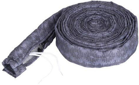 Stoff Schlauchschutz VacSoc mit Zipp für Zentralstaubsauger Schlauch bzw. Saugschlauch Größe 9m