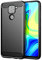 Max Power Digital Funda para móvil Xiaomi Redmi Note 9 Carcasa Protectora Antigolpes Silicona Negra Diseño Fibra de Carbono Resistente Absorción de Choque [Compatible Carga Inalámbrica]