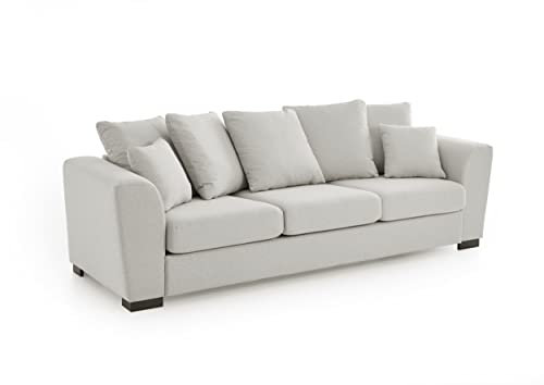 ATLANTIC home collection 3-Sitzer Sofa Mississippi, 266/91/84 cm, Beige