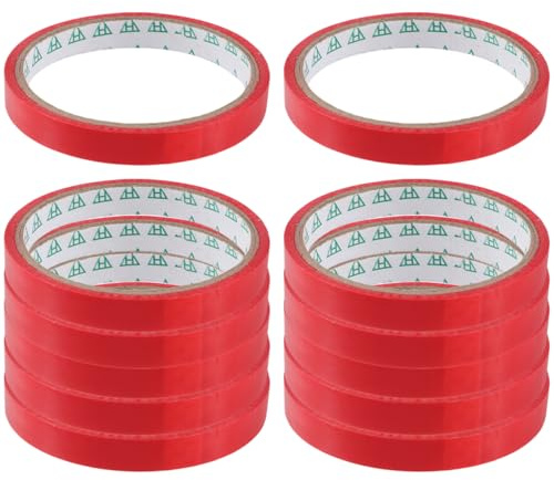 Operitacx Ruban D'Étanchéité Pour Sacs 1.2 Cm X 98.4 M Ruban D'Emballage Coloré Pour Machine À Attacher Supermarché Usage Quotidien Et Adhésif