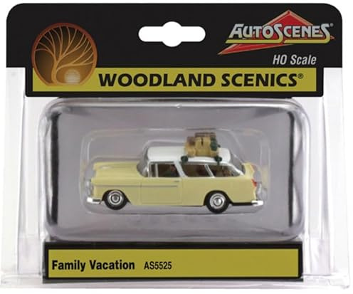 Woodland Scenics AS5525 Car Estate Family Holiday Luggage Track HO H0 1:87 Family Vacation