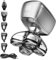 Glatzen Rasierer Herren, Kensen 5 In 1 Kopfrasierer Glatze Wasserdicht Kopf Rasierer Herren Magnetische Head Shaver Men Wiederaufladbar Typ-C Rasierer Glatze Herren Nass- Und Trocken Glazenrasierer