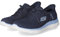 Skechers Damen Slip Ins Sneaker New Daily Dunkelblau Textil, Größe:42, Farbauswahl:blau