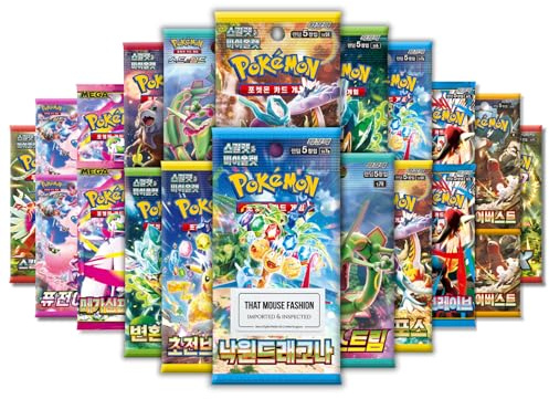 Koreanisches Booster-Paket, TCYM authentifiziert, koreanische Pokemon-Karten, Mystery 10 Pokemon-Booster-Paket, Scharlachrot und Violett, Schwert und Schild