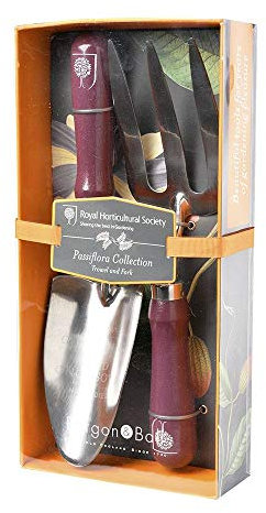 Burgon & Ball Passiflora Trowel & Fork Gift Boxed