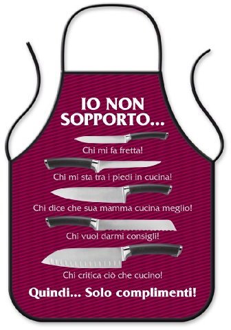 Bombo Grembiule da Cucina Non sopporto| Articolo, Idee Regalo