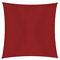Windhager Sonnensegel Cannes Quadrat 5 x 5 m (gleichschenkelig), Sonnenschutz für Garten & Terrasse, UV- und witterungsbeständig, rot