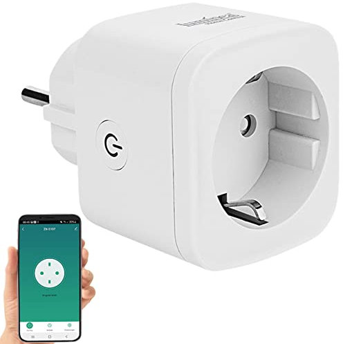 Luminea Home Control WLAN Steckdosen-Schalter: WLAN-Steckdose, Apple-HomeKit-zertifiziert, mit App & Sprachsteuerung (Steckdose Fernbedienung, Smart Home, Steckdosenadapter)