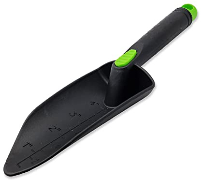 Easy Grip Garden Trowel – COMFORTABLE HANDLE AND EASY STORAGE – For Planting and Gardening