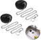 Fuyamp 2 Pcs Drain Stopper Sink Plug, Universal Bath Plug with Stainless Steel Chain and S-Shaped Hook,Drain Stopper For Bathtub Sink Bathroom Kitchen Home(Size 42mm To 45mm, Chain 45cm)