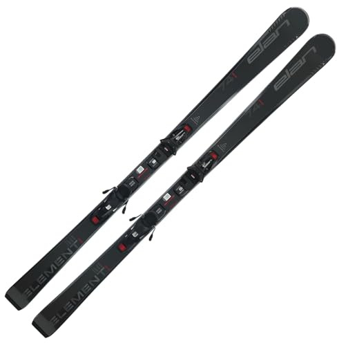 Ski Alpinski Ski - Elan Element 74 / Damenski Element 74W Black - Bindung EL9.0 GW Z2,5-9 - Allmountain Carver - fortgeschrittene und Gute Skifahrer und Skifahrerinnen (Herrenski, 176cm)