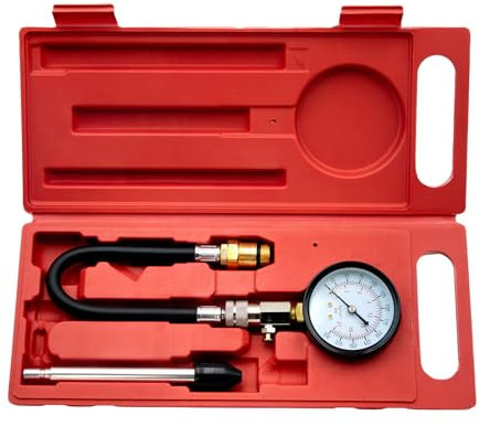 Firulab Zylinder-Leck-Tester-Kit, Zylinder-Leck-Tester - Dichtheitsprüfset für Motorzylinder | Dual-Manometer, Auto-Werkzeuge, Kompressionstest-Set, Diagnosegerät für Auto, LKW, Motorrad