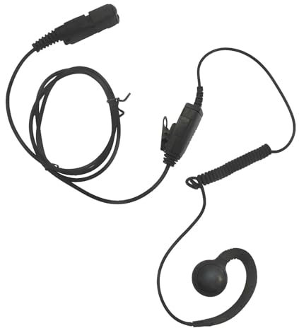 AXTGBHL Vridbart hörlursheadset Passar for Motorola Walkie Talkie Radio med förstärkt kabel, XPR 3000 XPR 3300 XPR 3500 XPR 3000E XPR 3500e C