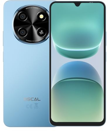 OSCAL TIGER 8 Smartphone 5G, 24+128GB (fino a 2TB TF), Display 6,88″ HD+ 120Hz, Unisoc T8100 Octa-Core, Fotocamere 16+8MP, Batteria 5000 mAh + 18W Fast Charge, Dual SIM/NFC/GPS, Blu Ghiacciaio