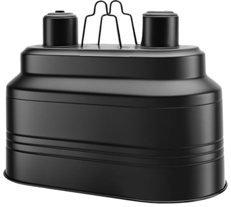 Mcnhbdgg Lámpara de Dual para Reptiles, Máx. 160 W Cada una, con Interruptores Independientes, Compatible con Enchufes de la UE.