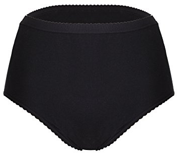 P&S Healthcare Ladies Protective Pant - Washable Incontinence Underwear - Ideal for IBS - Waterproof Lined Brief - Eco-Friendly - Black, XX-Large, 1 Count