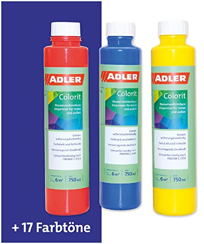 ADLER Colorit-AF 536 Abtönfarbe 250ml Ultrablau Wandfarbe Volltonfarbe