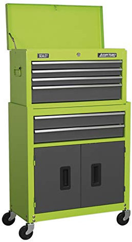 Sealey Ap2200Bbhv Topchest & Rollcab Combination 6 Drawer Ball Bearing Runners