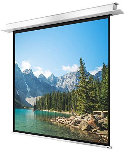 celexon Professional Plus Deckeneinbau-Motor-Leinwand 90 | 180x135 cm 4:3 | elektrische 4K, Full-HD Einbauinstallation mit Wandschalter, für Ihre Beamer-Projektionen | zur Montage in der Raumdecke