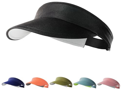 TAGVO Visiere Casquette Anti UV pour Hommes Et Femmes Chapeau de Soleil Pliable à Séchage Rapide et Absorbant la Transpiration Chapeau de Visière de Golf pour Le Sport de Plein Air