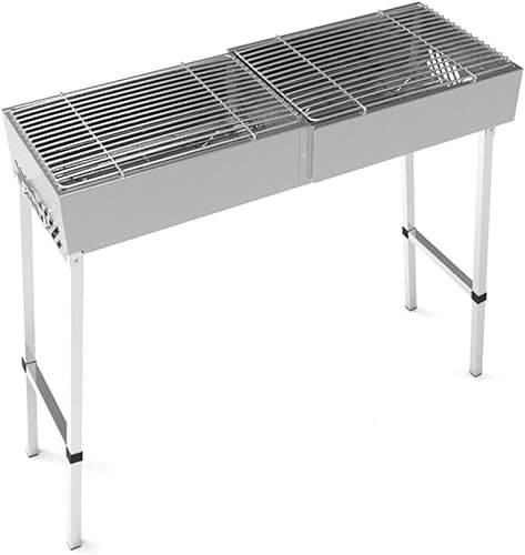 Grillgrill i rostfritt stål Utomhusbordsgrill Bärbar hopfällbar grill Stor picknickgrill Begagnad