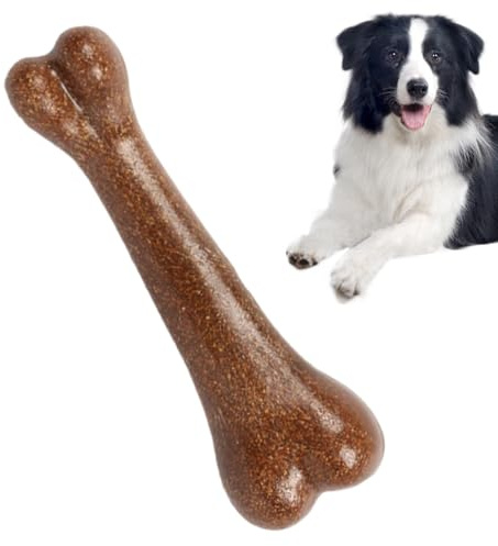 Derwrtup Hueso de perro, masticables para perros | Hueso natural de larga duración para perros | Los comestibles duraderos naturales sanos del perro del hueso tratan el sabor de la carne de vaca de la