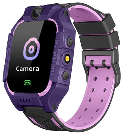 (Orologio Smart Bambini - Smartwatch Intelligente Con Schermo Touch HD, Orologio Da Polso Bambino Anti-Smarrito, Dispositivo Localizzazione GPS SOS, Orologio Smart Impermeabile | Regalo Educativo Con