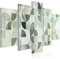murando - Quadro Acustico Astratto 225x112 cm 5 Pezzi - Stampa su Tela Schiuma Acustica - Quadri Fonoassorbenti Decorativi Moderni - Insonorizzati Camera da Letto Acustiche a-A-10481-b-a