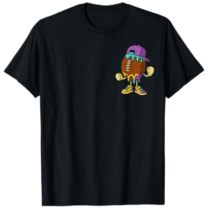 Football Drip Boys Football Ice Cream Youth Game Day T-Shirt
