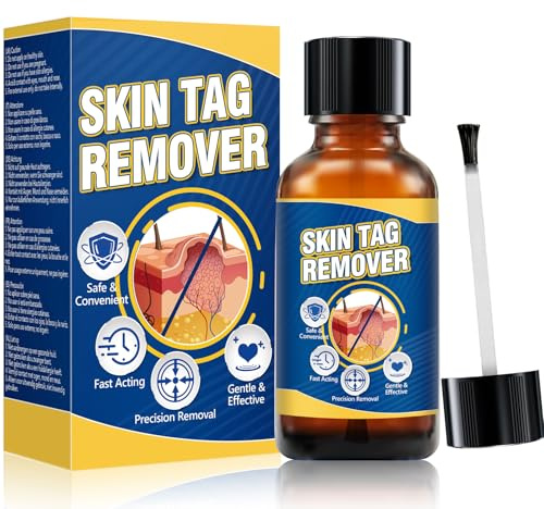 Damaile EU Verruca Treatment, Skin Tag Remover with Corn Pads, 20ml Liquid Wart Remover for Feet Toes Hands, Fast Acting Skin Tag Removal for Plantar Wart, Common Warts, Flat Warts
