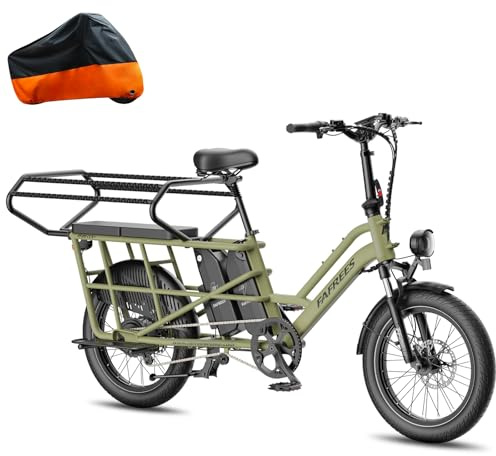 Fafrees FF20 CUV Fatbike - Bicicleta eléctrica para adultos, 20 pulgadas, 200 kg, 2 baterías de 12 Ah, 48 V, 576 Wh, 75 N.m, 25 km/h, para hombre, bicicleta eléctrica de montaña y mujer, (asiento