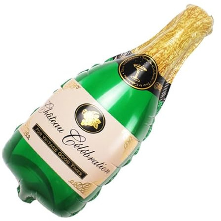 Giant Champagne Bottle (39 Inch) Foil Balloon | Party Decorations Christmas,New Year's, Birthdays & Graduation