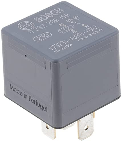 Bosch 0332209159 Mini-Relais 12V 30A, IP5K4, Betriebstemperatur von -40° bis 100°, Wechselrelais, 5 Pin Relais