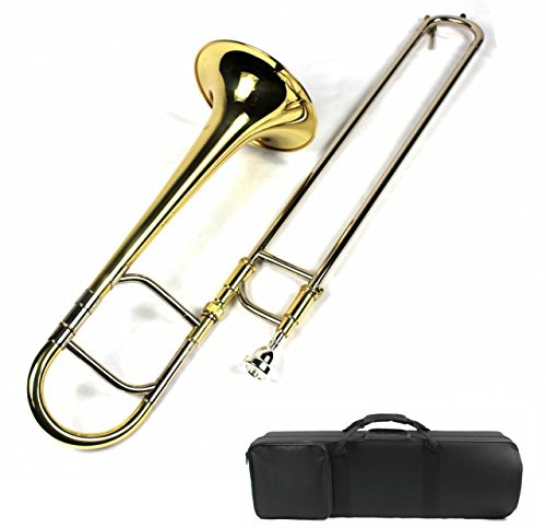 Moz Eb Alto Trombone w/Case and Mouthpiece- Gold Lacquer Finish