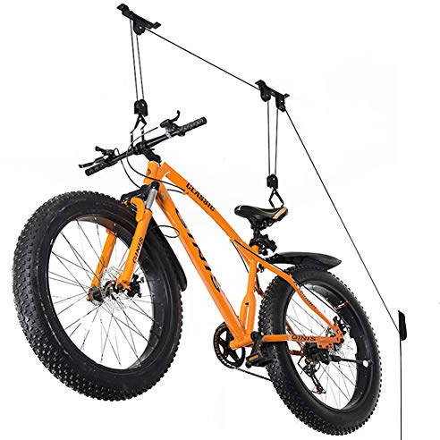 Wallmaster Bike Ceiling Mount Lift Hoist Hanger Storage Rack for Garage Indoor 1 Pack