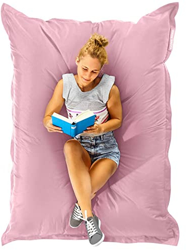 Green Bean© Poltrona a sacco XXL 140x180cm 380 Litri Bambini & Adulti Imbottitura Perle EPS Gigante Grande Esterno Lavabile Impermeabile Cuscino per sdraiarsi per pavimento Sedia Corallo