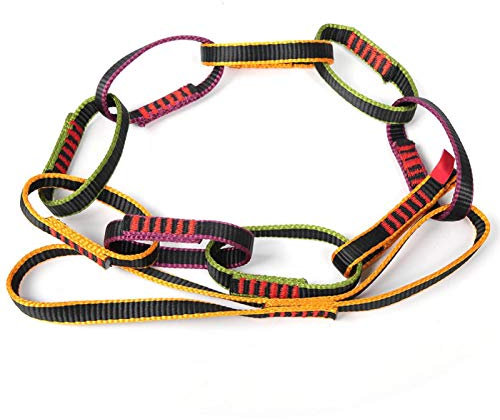 minifinker Daisy Rope, Daisy Chain Kletterseil, Outdoor Nylon Kletterausrüstung Downhill Forming Ring Sling Daisy Chain Rope Persönlicher Anker