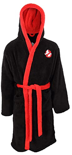 Heroes Inc Ghostbusters Logo Bademantel schwarz, Schwarz , M
