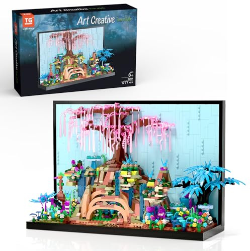 Micro Brick Tree of Life Building Set, Creative Nature World Model, 3D Wall Art Home Office Decoration or Table Display, Collectible Display Set, Ideas Gift Building Toy for Adults,Teens Ages 8+ Kids