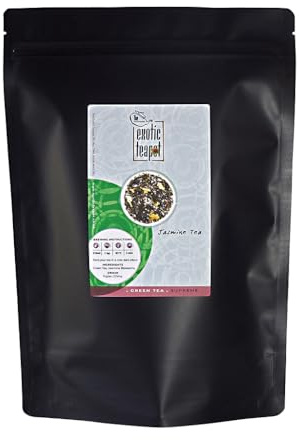 The Exotic Teapot – Supreme Jasmine Tea, 500g Pouch, Hand-Scented Loose Leaf Green Tea