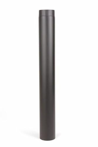 Fumio Tuyau de poêle - Coude - Rosace murale - 2 mm - Diamètre : 200 mm (tuyau de poêle 100 cm)