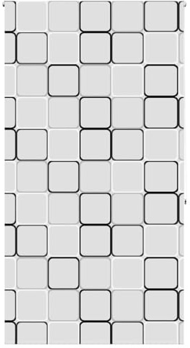 vidaXL Duschrollo 140x240 cm Stoffbreite 136 cm, Duschvorhang, Badewannenvorhang, Seitenzugrollo, Dusche Rollo, Badewannenrollo, Duschvorhang-Rollo